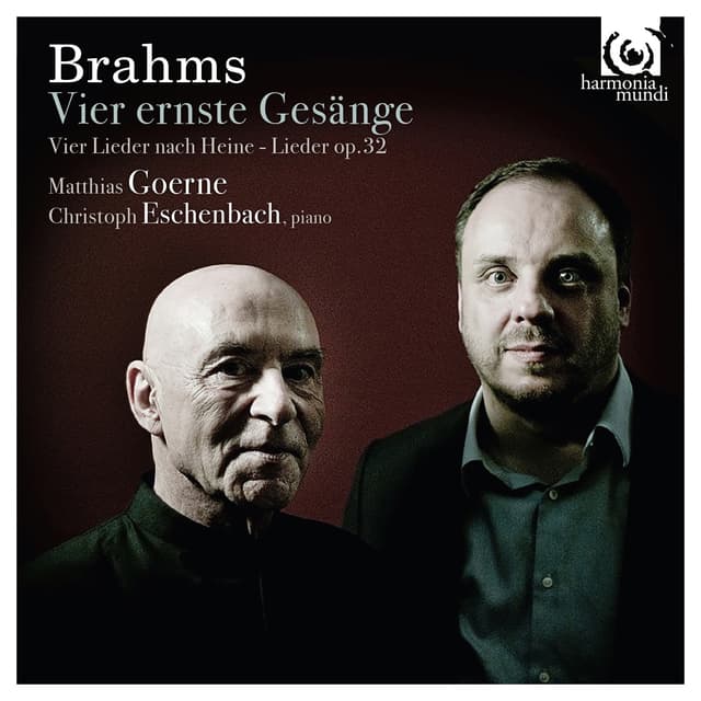 Album cover art for Brahms: Vier Ernste Gesänge