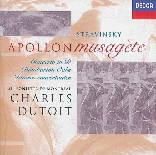 Album cover art for Stravinsky: Dumbarton Oaks/Danses Concertantes/Apollon musagète/Concerto in D
