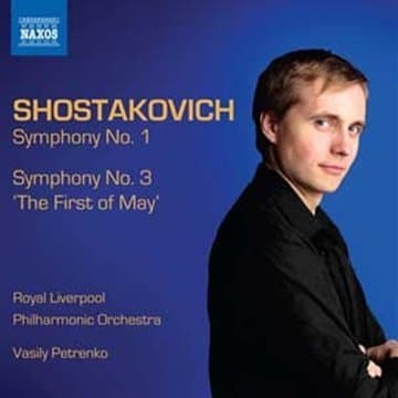 Album cover art for Shostakovich : Symphonies Nos. 1 & 3 The First of May