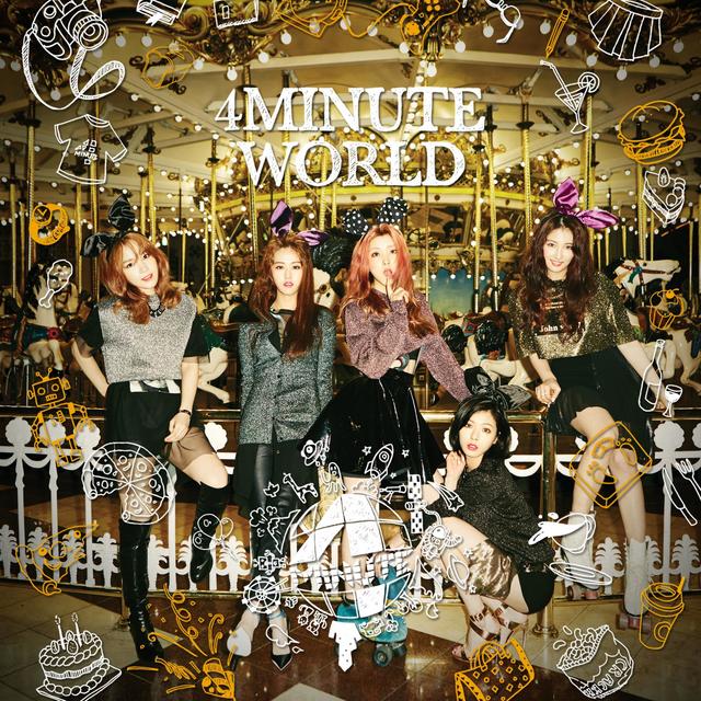 Album cover art for 4minute WORLD