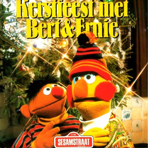Album cover art for Kerstfeest met Bert & Ernie