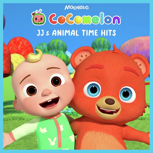 Album cover art for CoComelon JJ's Animal Time Hits