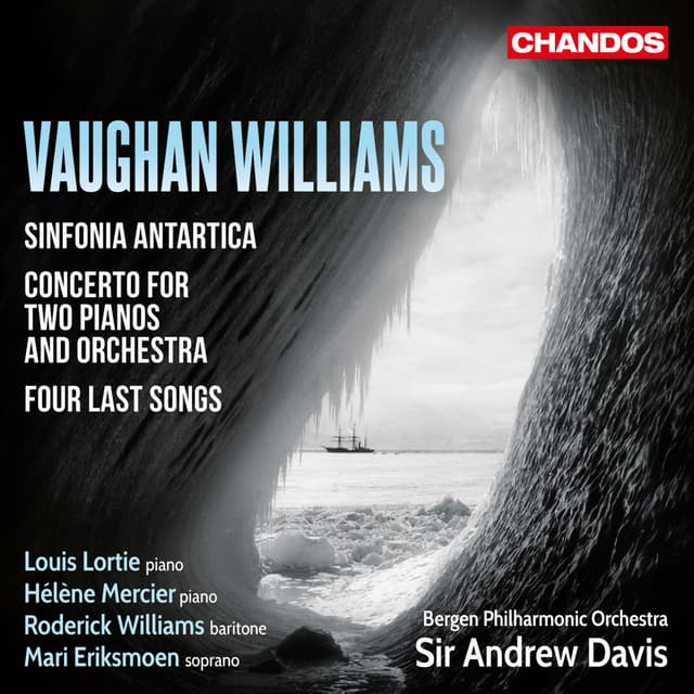 Album cover art for Vaughan Williams: Sinfonia Antartica, Two Piano Concertos & Four Last Songs