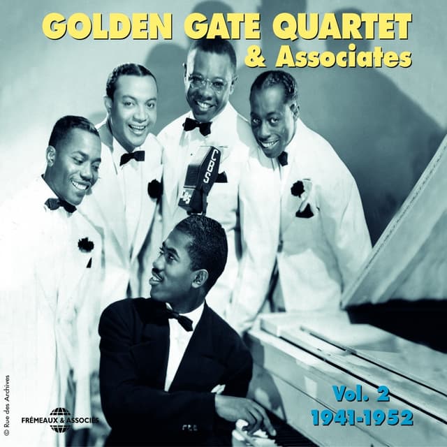 Album cover art for Golden Gate Quartet & Associates, Vol. 2 (1941-1952) (feat. Orlandus Wilson, Henry Owens, Clyde Riddick, Alton Bradley)