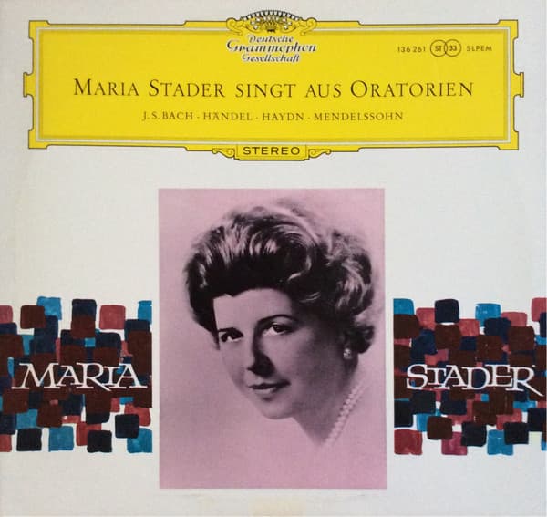 Album cover art for Maria Stader singt aus Oratorien