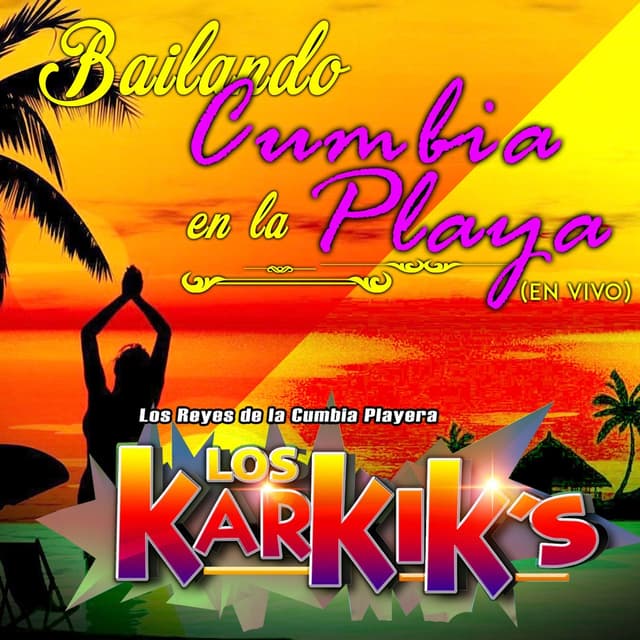 Album cover art for Bailando Cumbia en la Playa