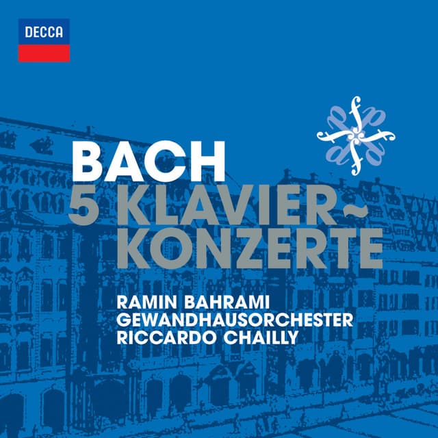 Album cover art for Bach: 5 Piano Concertos