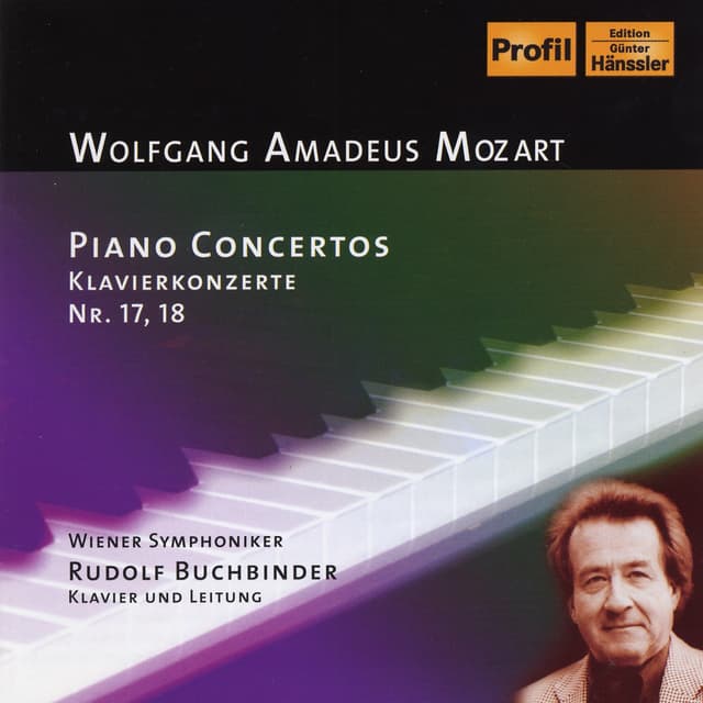 Album cover art for Mozart: Piano Concerto Nos 17-18