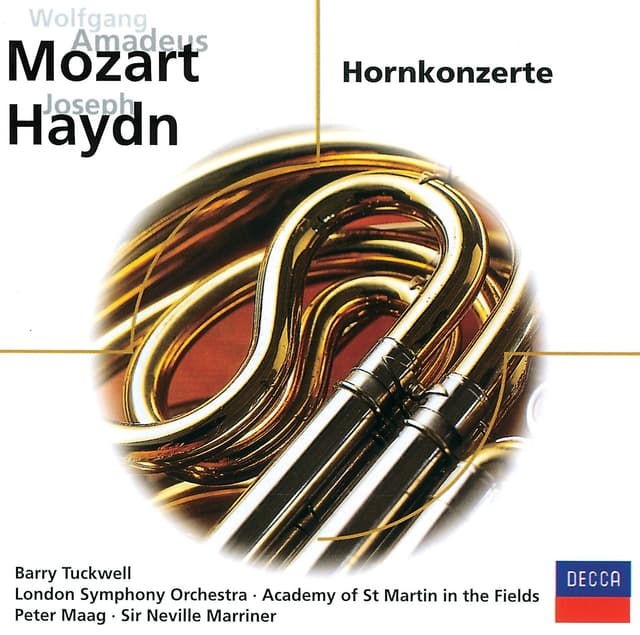 Album cover art for Mozart: Horn Concertos / Haydn: Horn Concerto No.1