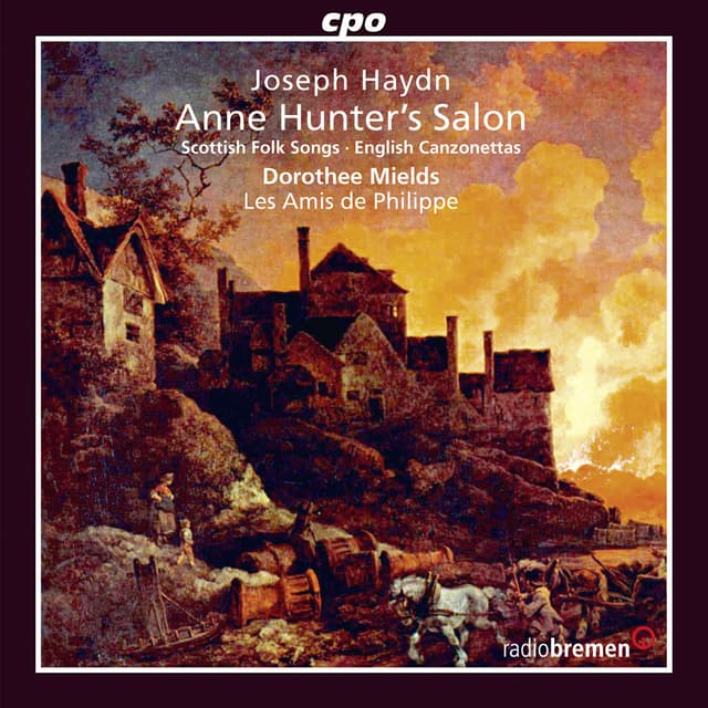 Album cover art for Haydn: Anne Hunter's Salon, Scottish Folk Songs, & English Canzonettas