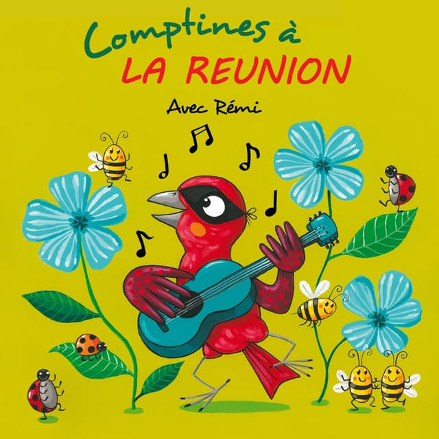 Album cover art for Comptines à La Réunion avec Rémi