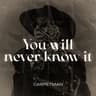 You Will Never Know It