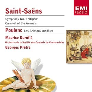 Album cover art for Saint-Saëns: Symphony No. 3 "Organ"; Carnival of the Animals; Poulenc: Les Animaux modèles
