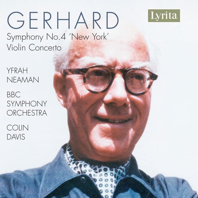 Album cover art for Gerhard: Symphony No. 4 & Violin Concerto