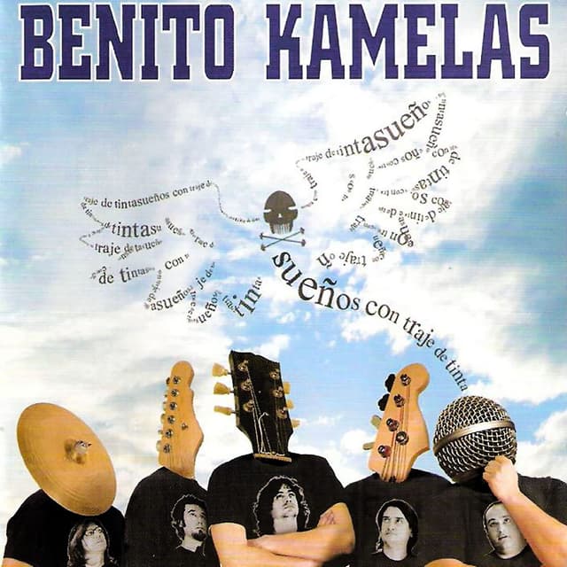 Album cover art for Sueños con traje de tinta