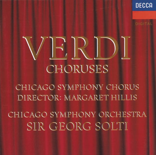 Album cover art for Verdi: Opera Choruses