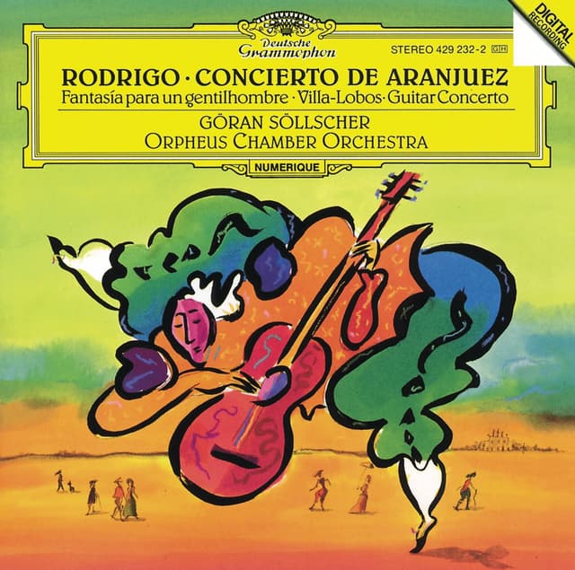 Album cover art for Rodrigo: Concierto de Aranjuez / Villa-Lobos: Guitar Concerto