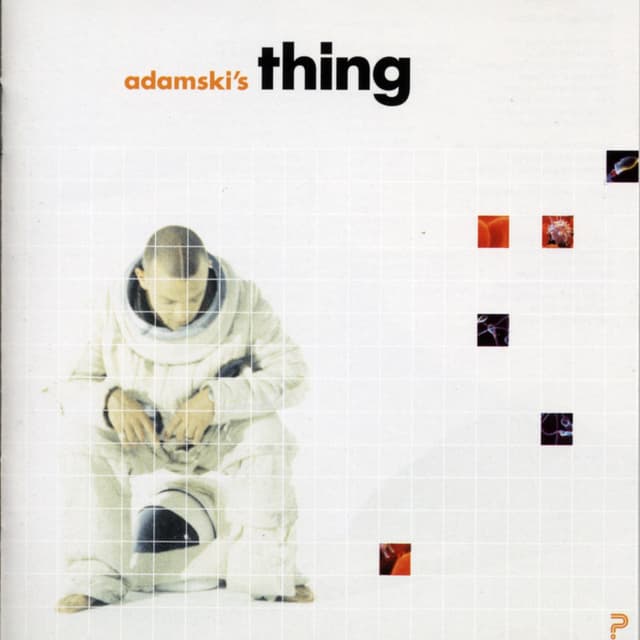 Album cover art for Adamski's Thing