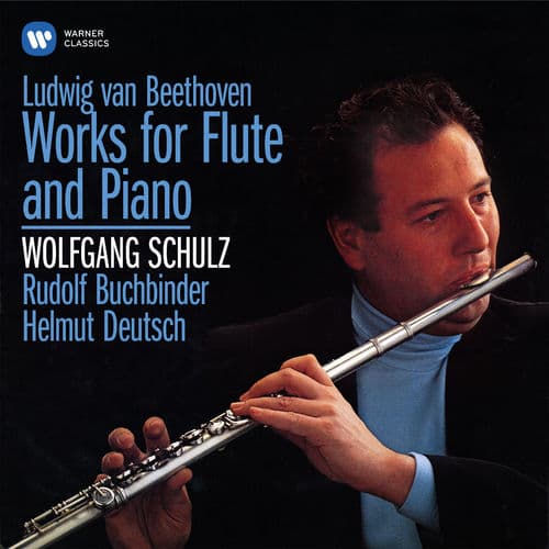 Album cover art for Beethoven: Serenade for Flute and Piano, Op. 41, National Airs with Variations, Op. 105 & 107