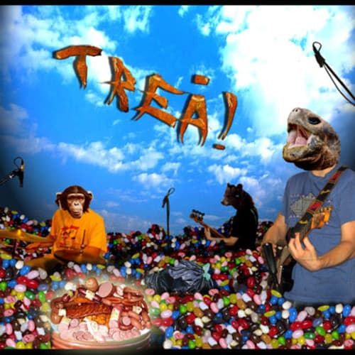 Album cover art for Meatflakes, Jellybeans & Assorted Manimals