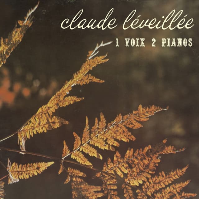 Album cover art for 1 Voix 2 Pianos