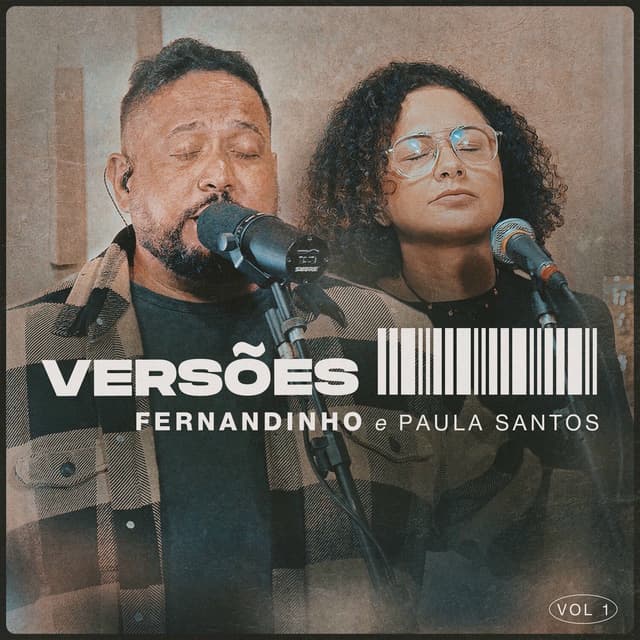 Album cover art for VERSÕES VOL. 1: Fernandinho e Paula Santos