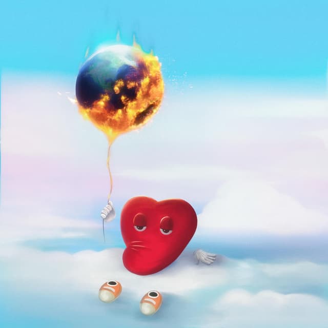 Album cover art for UN GRAND CŒUR DANS UN MONDE DE FILS DE PUTE