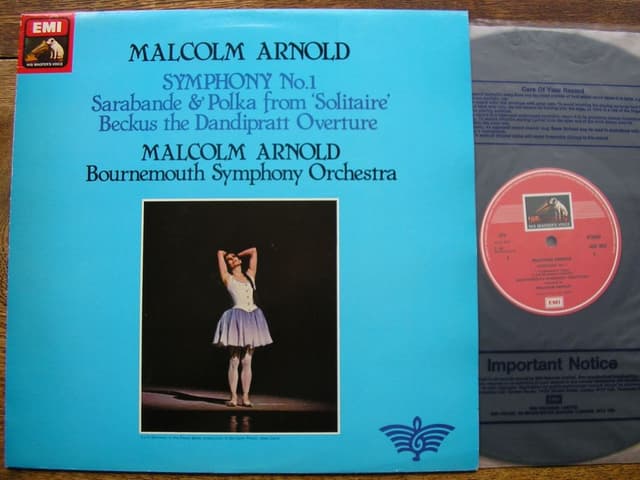 Album cover art for Symphony No 1 - Sarabande & Polka From 'Solitaire' - Beckus the Dandipratt Overture