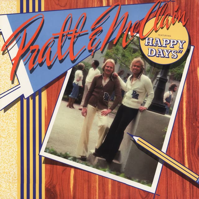 Album cover art for Pratt & McClain featuring "Happy Days"