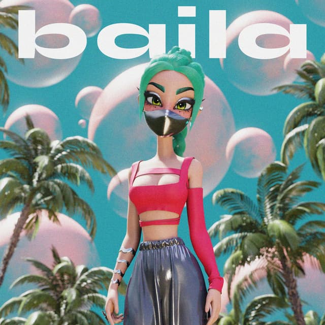 Album cover art for Baila