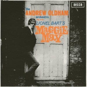 Album cover art for The Andrew Oldham Orchestra Plays Lionel Bart's Maggie May