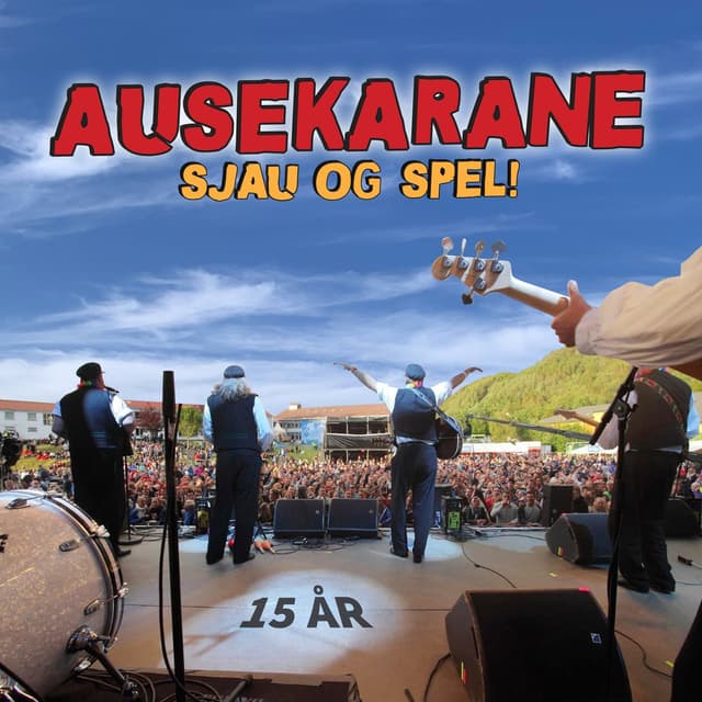 Album cover art for Sjau og spel