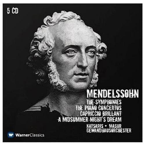 Album cover art for Mendelssohn : Symphonies Nos 1 - 5, Piano Concertos Nos 1, 2 & A Midsummer Night's Dream