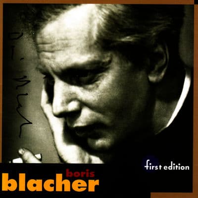 Album cover art for Boris Blacher