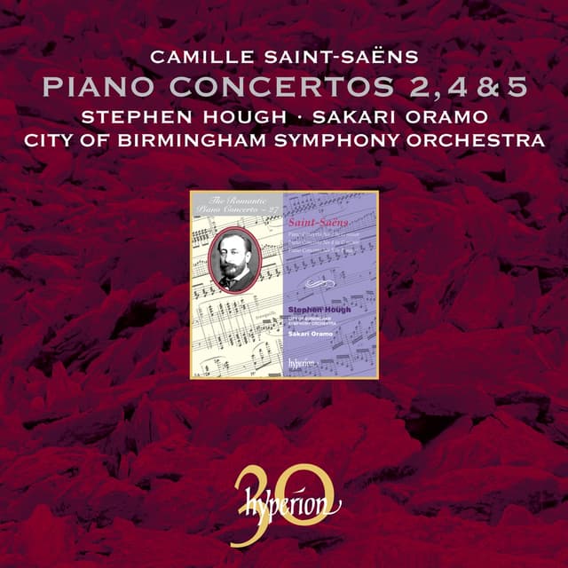 Album cover art for Saint-Saëns: Piano Concertos Nos. 2, 4 & 5
