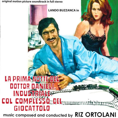 Album cover art for La Prima Notte del Dr.Danieli, Industriale col Complesso del Giocattolo / Il Merlo Maschio (Original Motion Picture Soundtrack)
