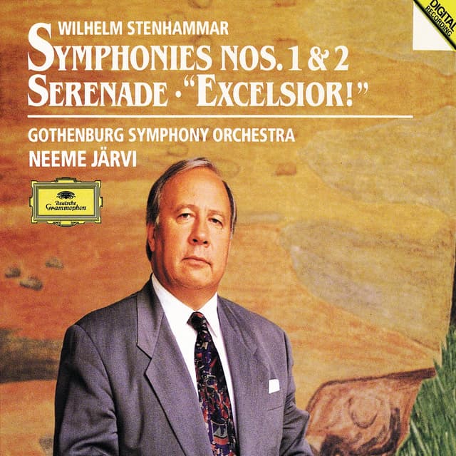 Album cover art for Stenhammar: Symphonies Nos. 1 & 2, Serenade, "excelsior!"