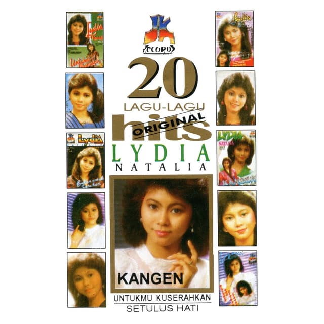 Album cover art for 20 Lagu Lagu Hits Lydia Natalia KASET