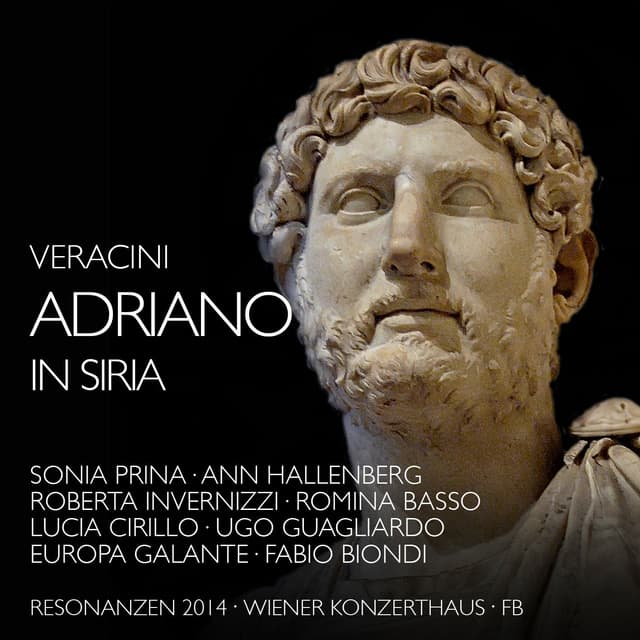 Album cover art for Veracini: Adriano in Siria