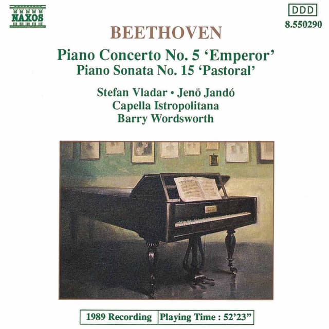 Album cover art for Beethoven: Piano Concerto No. 5 - Piano Sonata No. 15