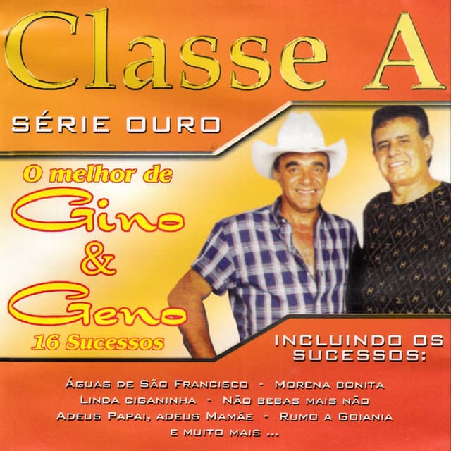 Album cover art for O Melhor de Gino e Geno - 16 Sucessos