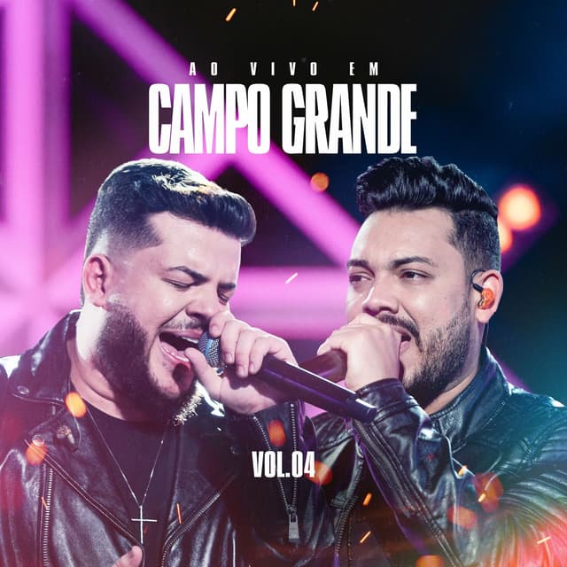 Album cover art for Ao Vivo em Campo Grande, Vol. 04