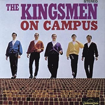 Album cover art for The Kingsmen on Campus