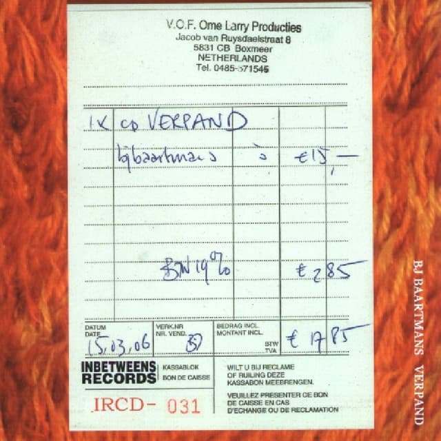 Album cover art for Verpand