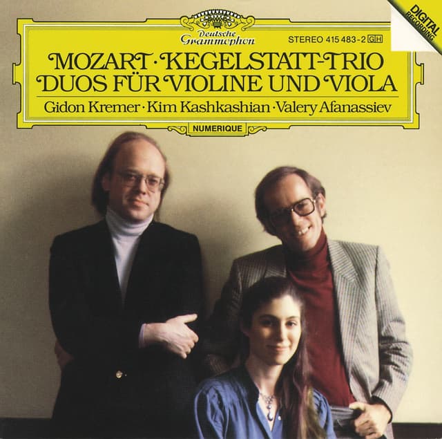 Album cover art for Mozart: Kegelstatt-Trio; Duos for Violin and Viola