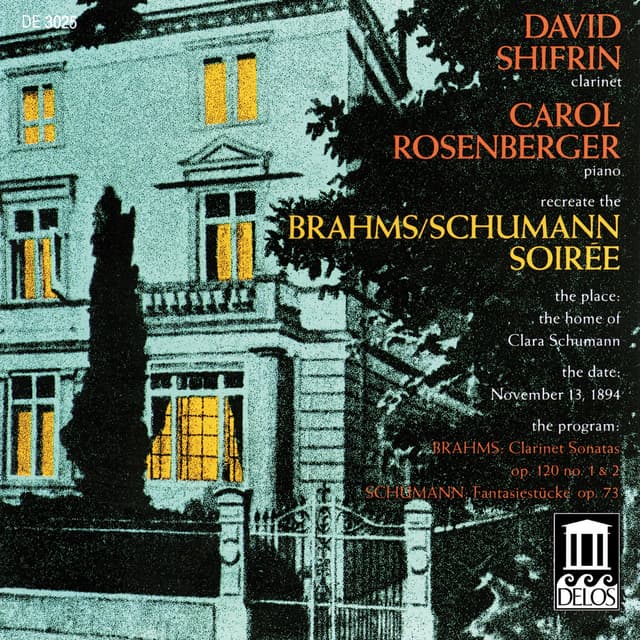 Album cover art for A Brahms / Schumann Soirée