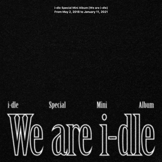 Album cover art for We are i-dle