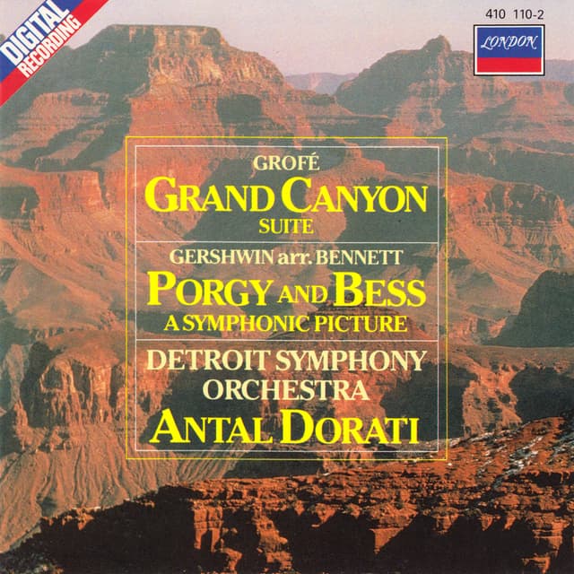 Album cover art for Gershwin: Porgy & Bess - A Symphonic Picture / Grofé: Grand Canyon Suite