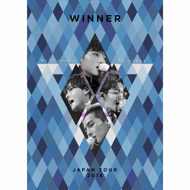 Album cover art for WINNER JAPAN TOUR 2018 ~We'll always be young~