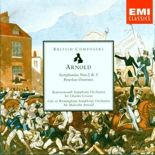 Album cover art for Symphony No. 5 - Peterloo Overture - 4 Cornish Dances
